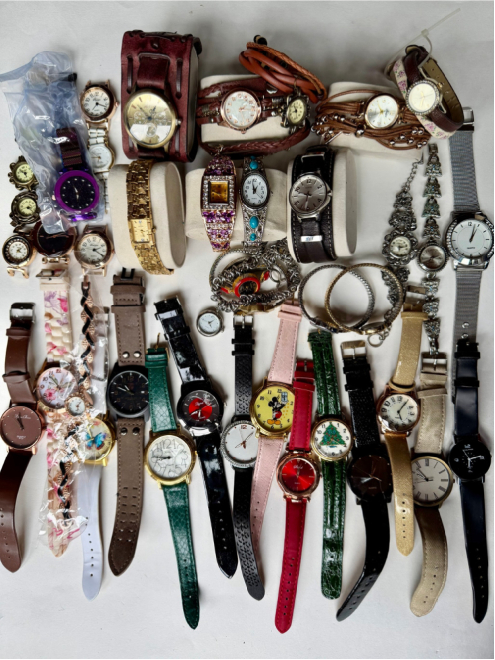 35+ Watch Lot – Guess, Elgin, Cuff, Bracelet & Fashion Watches